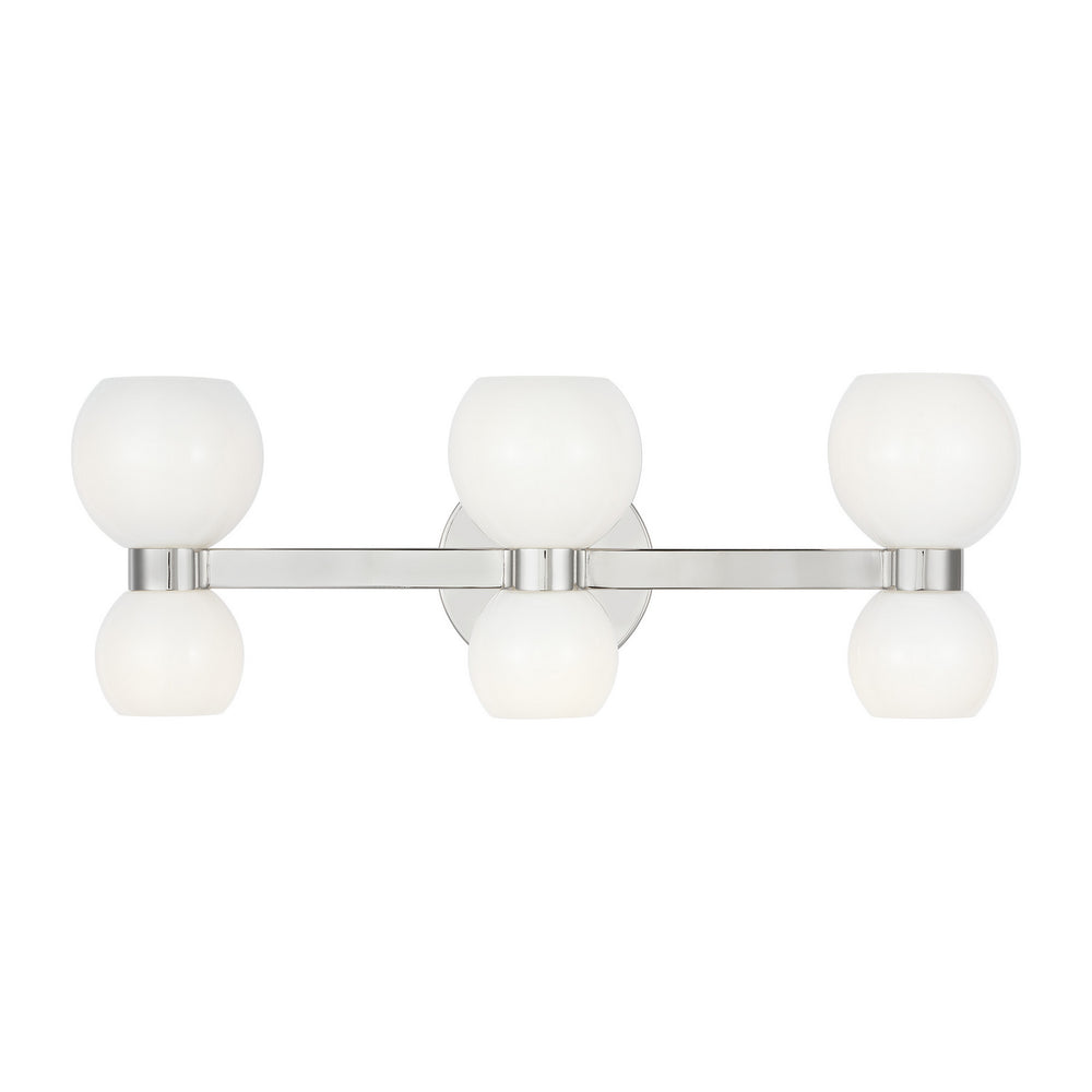 Visual Comfort Studio Canada - Six Light Vanity - Londyn - Polished Nickel- Union Lighting Luminaires Decor