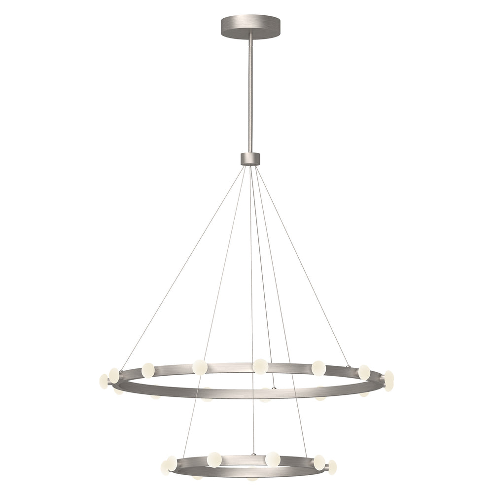 Kuzco Canada - LED Chandelier - Rezz - Brushed Nickel- Union Lighting Luminaires Decor