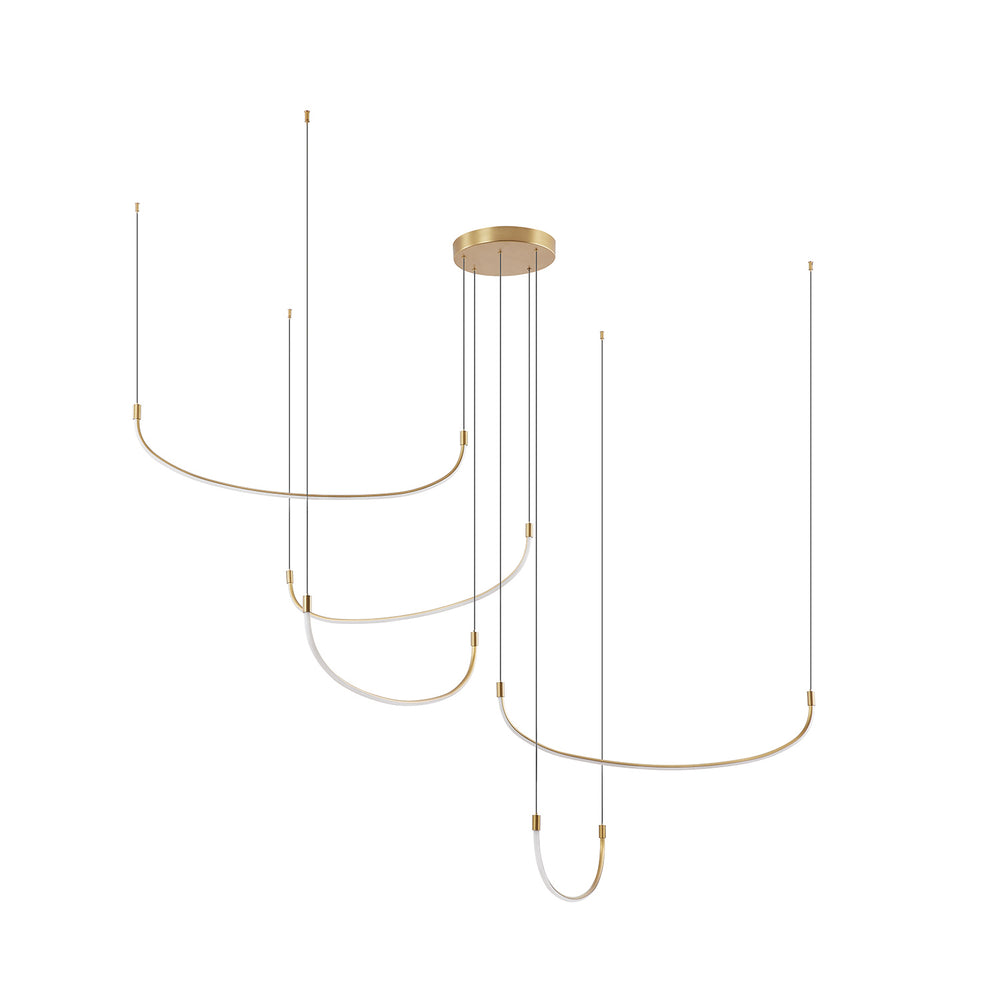 Kuzco Canada - LED Pendant - Talis - Brushed Gold- Union Lighting Luminaires Decor
