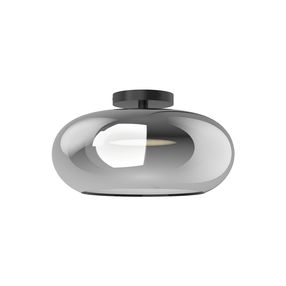 Kuzco Canada - LED Semi-Flush Mount - Trinity - Black/Chrome- Union Lighting Luminaires Decor