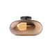 Kuzco Canada - LED Semi-Flush Mount - Trinity - Black/Copper- Union Lighting Luminaires Decor