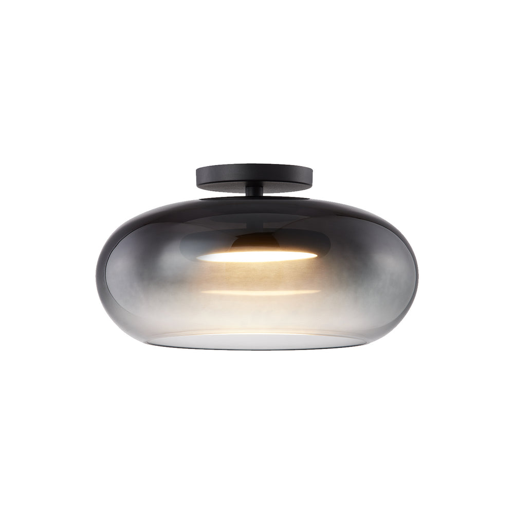 Kuzco Canada - LED Semi-Flush Mount - Trinity - Black/Smoked- Union Lighting Luminaires Decor