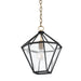 Troy Lighting Canada - One Light Lantern - Moss - Patina Brass/Textured Black- Union Lighting Luminaires Decor