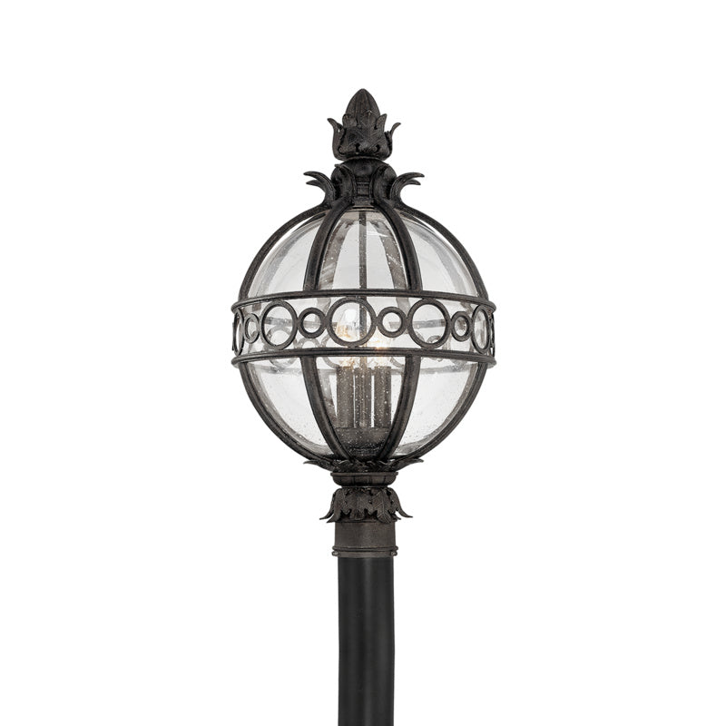 Troy Lighting Canada - Three Light Post Lantern - Campanile - French Iron- Union Lighting Luminaires Decor