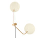 Troy Lighting - Two Light Wall Sconce - Leif - Patina Brass And Soft Sand- Union Lighting Luminaires Decor