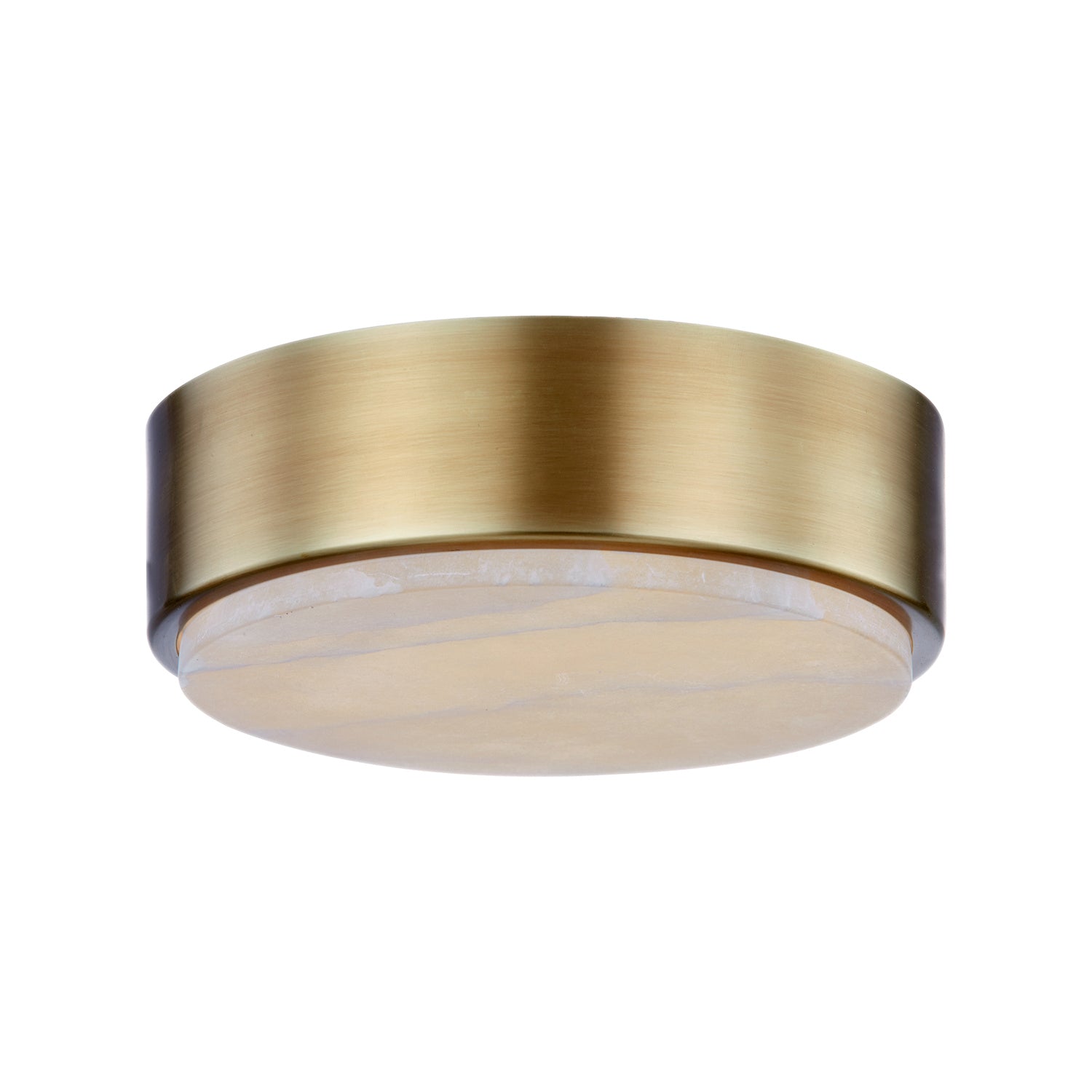 Alora Canada - LED Flush Mount - Blanco - Vintage Brass/Alabaster- Union Lighting Luminaires Decor