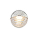 Alora Canada - LED Vanity - Palais - Polished Nickel/Ribbed Glass- Union Lighting Luminaires Decor