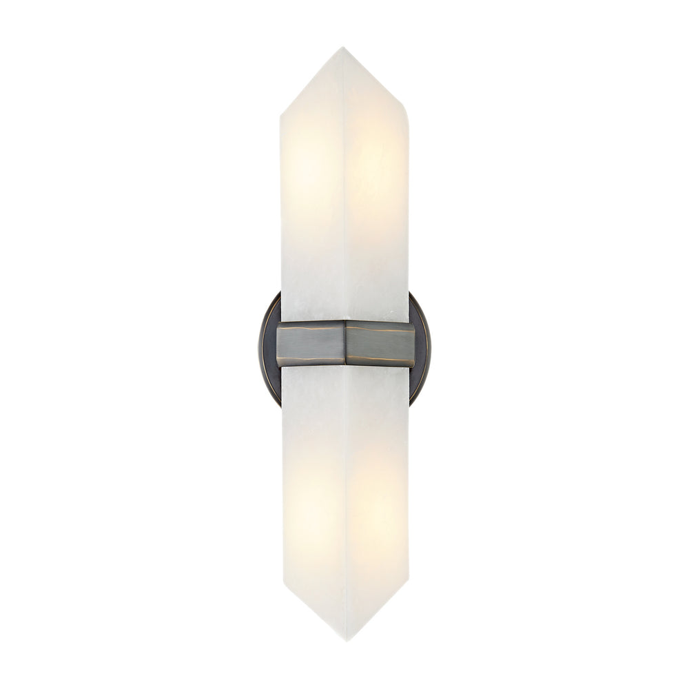 Alora Canada - Two Light Vanity - Valencia - Urban Bronze/Alabaster- Union Lighting Luminaires Decor