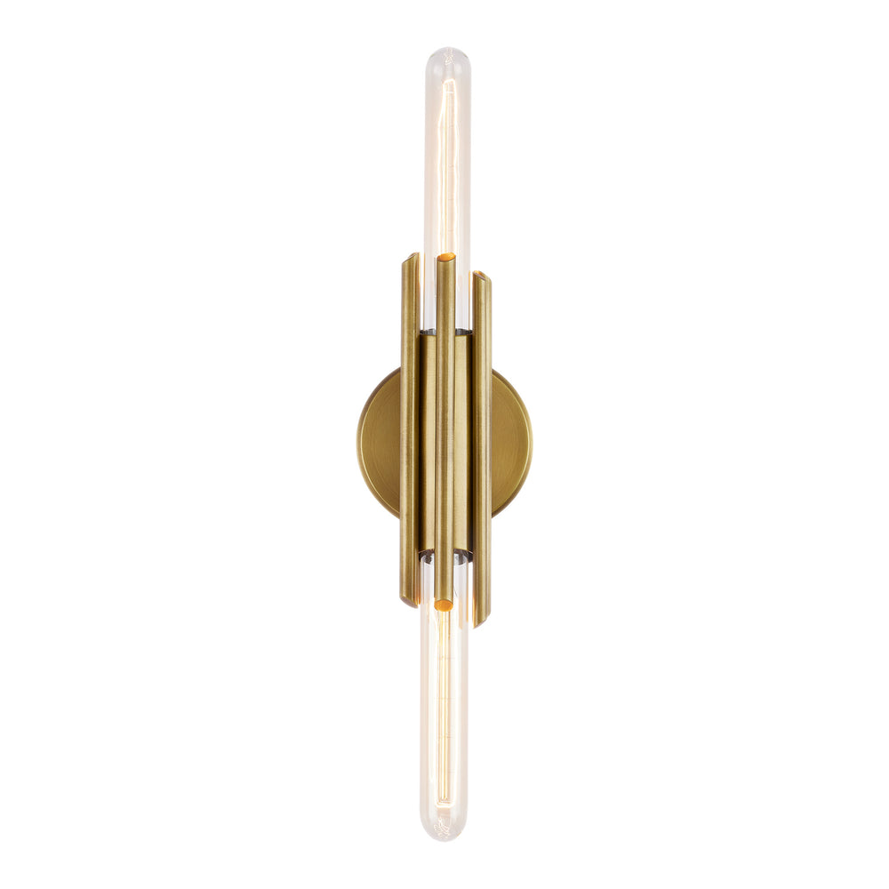 Alora Canada - Two Light Vanity - Torres - Vintage Brass- Union Lighting Luminaires Decor