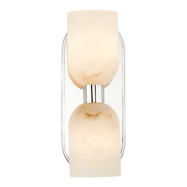 Alora Canada - Two Light Vanity - Lucian - Polished Nickel/Alabaster- Union Lighting Luminaires Decor