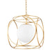 Mitzi Canada - One Light Pendant - Claire - Vintage Gold Leaf- Union Lighting Luminaires Decor