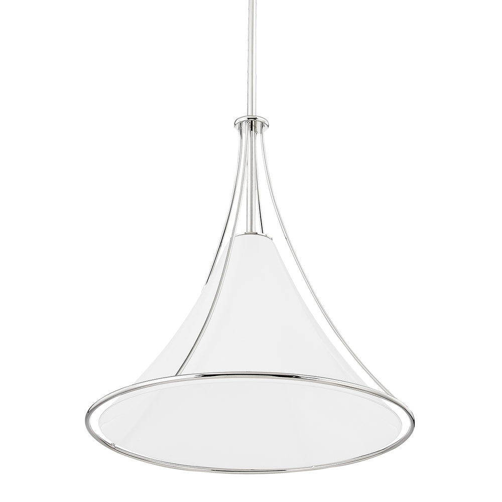 Mitzi Canada - One Light Pendant - Madelyn - Polished Nickel- Union Lighting Luminaires Decor