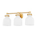 Mitzi Canada - Three Light Bath and Vanity - Elli - Aged Brass- Union Lighting Luminaires Decor