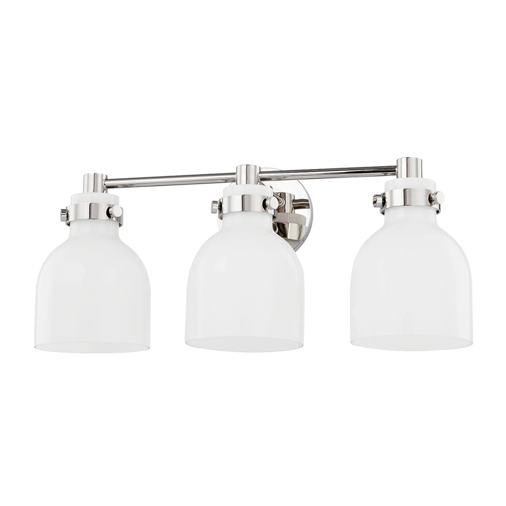 Mitzi Canada - Three Light Bath and Vanity - Elli - Polished Nickel- Union Lighting Luminaires Decor
