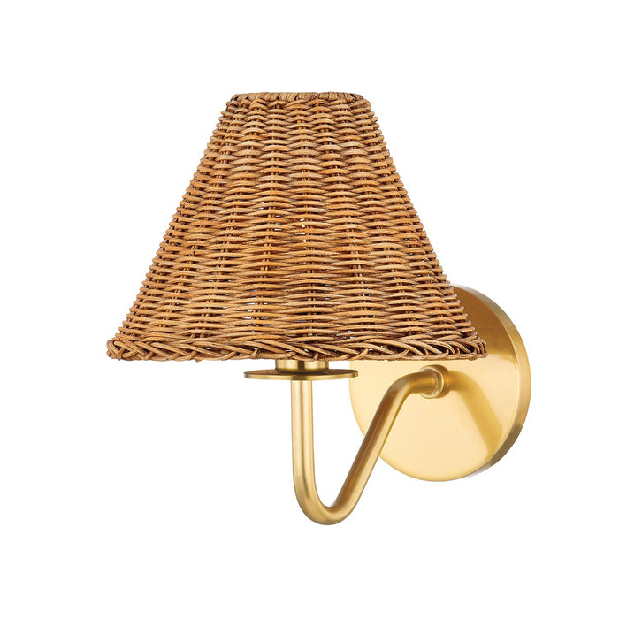Mitzi Canada - One Light Wall Sconce - Issa - Aged Brass- Union Lighting Luminaires Decor