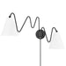 Mitzi Canada - Two Light Wall Sconce - Onda - Soft Black- Union Lighting Luminaires Decor