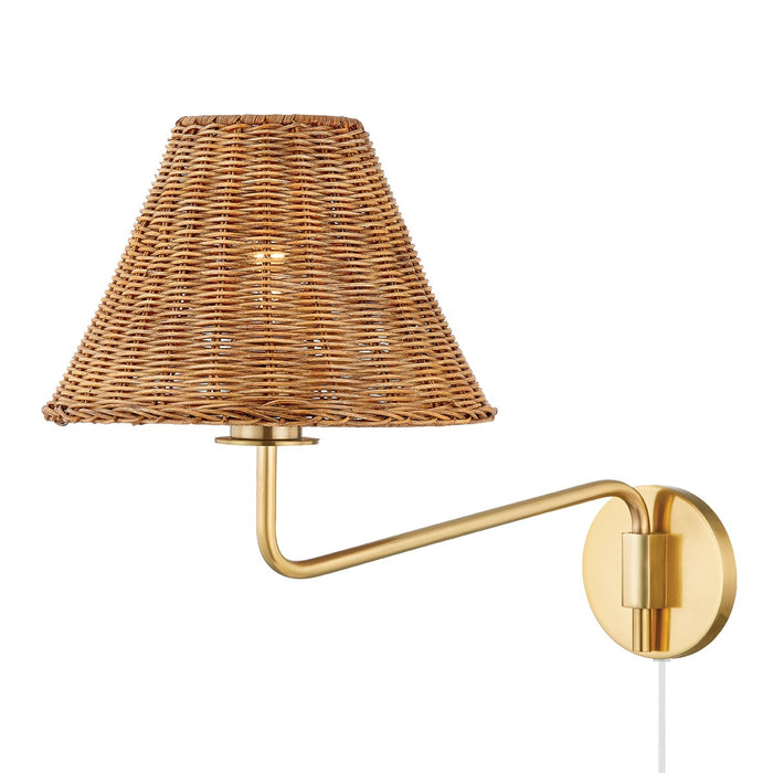 Mitzi Canada - One Light Wall Sconce - Issa - Aged Brass- Union Lighting Luminaires Decor