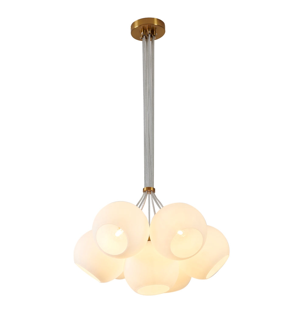 Bethel International Canada - Seven Light Chandelier - Gold- Union Lighting Luminaires Decor