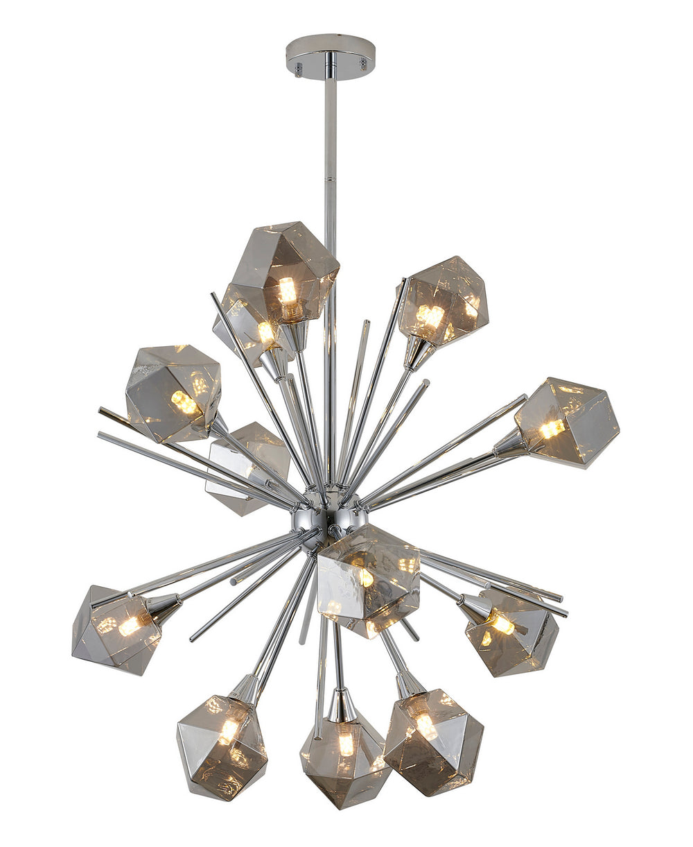 Bethel International Canada - 12 Light Chandelier - Chrome- Union Lighting Luminaires Decor