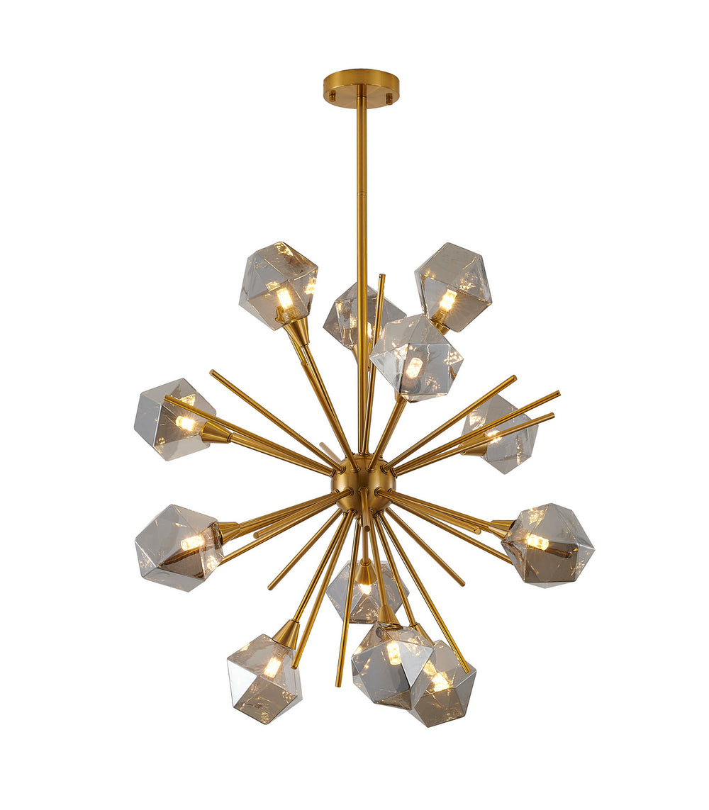 Bethel International Canada - 12 Light Chandelier - Gold- Union Lighting Luminaires Decor