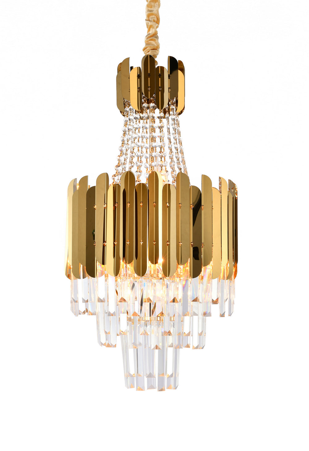 Bethel International Canada - Eight Light Chandelier - Gold- Union Lighting Luminaires Decor