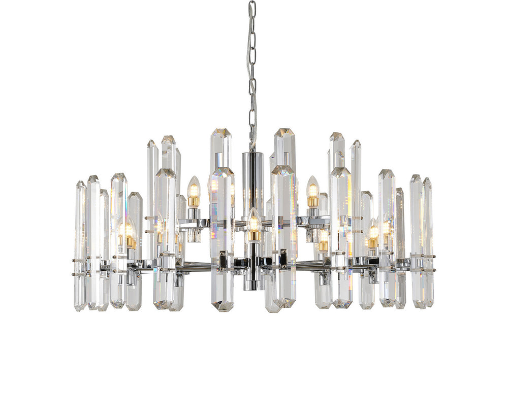 Bethel International Canada - 15 Light Chandelier - Chrome- Union Lighting Luminaires Decor