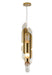 Bethel International Canada - Six Light Pendant - Gold- Union Lighting Luminaires Decor