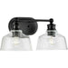 Progress Canada - Two Light Bath - Singleton - Matte Black- Union Lighting Luminaires Decor