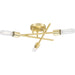 Progress Canada - Three Light Semi Flush Mount - Astra - Satin Brass- Union Lighting Luminaires Decor