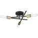 Progress Canada - Three Light Semi Flush Mount - Astra - Antique Bronze- Union Lighting Luminaires Decor