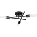Progress Canada - Three Light Semi Flush Mount - Astra - Matte Black- Union Lighting Luminaires Decor