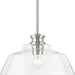 Progress Canada - One Light Pendant - Singleton - Brushed Nickel- Union Lighting Luminaires Decor