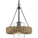 Progress Canada - One Light Outdoor Pendant - Pembroke - Matte Black- Union Lighting Luminaires Decor
