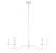Meridian - Five Light Chandelier - Bisque White- Union Lighting Luminaires Decor