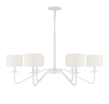 Meridian - Six Light Chandelier - Bisque White- Union Lighting Luminaires Decor