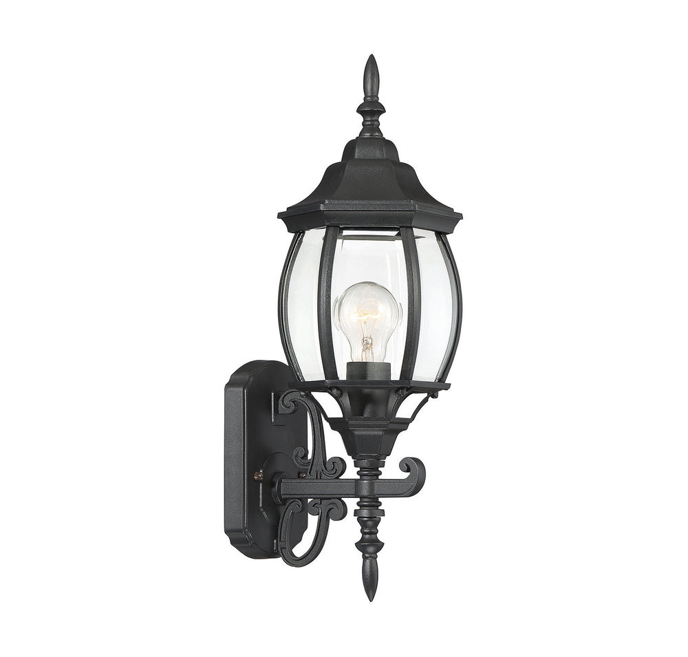 Meridian - One Light Outdoor Wall Sconce - Black- Union Lighting Luminaires Decor