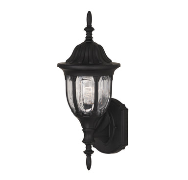 Meridian - One Light Outdoor Wall Sconce - Black- Union Lighting Luminaires Decor