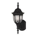 Meridian - One Light Outdoor Wall Sconce - Black- Union Lighting Luminaires Decor