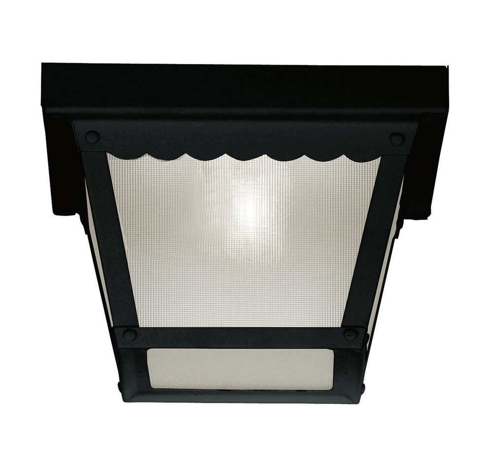 Meridian - One Light Outdoor Flush Mount - Black- Union Lighting Luminaires Decor