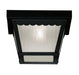 Meridian - One Light Outdoor Flush Mount - Black- Union Lighting Luminaires Decor