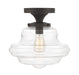 Meridian - One Light Semi-Flush Mount - Oil Rubbed Bronze- Union Lighting Luminaires Decor