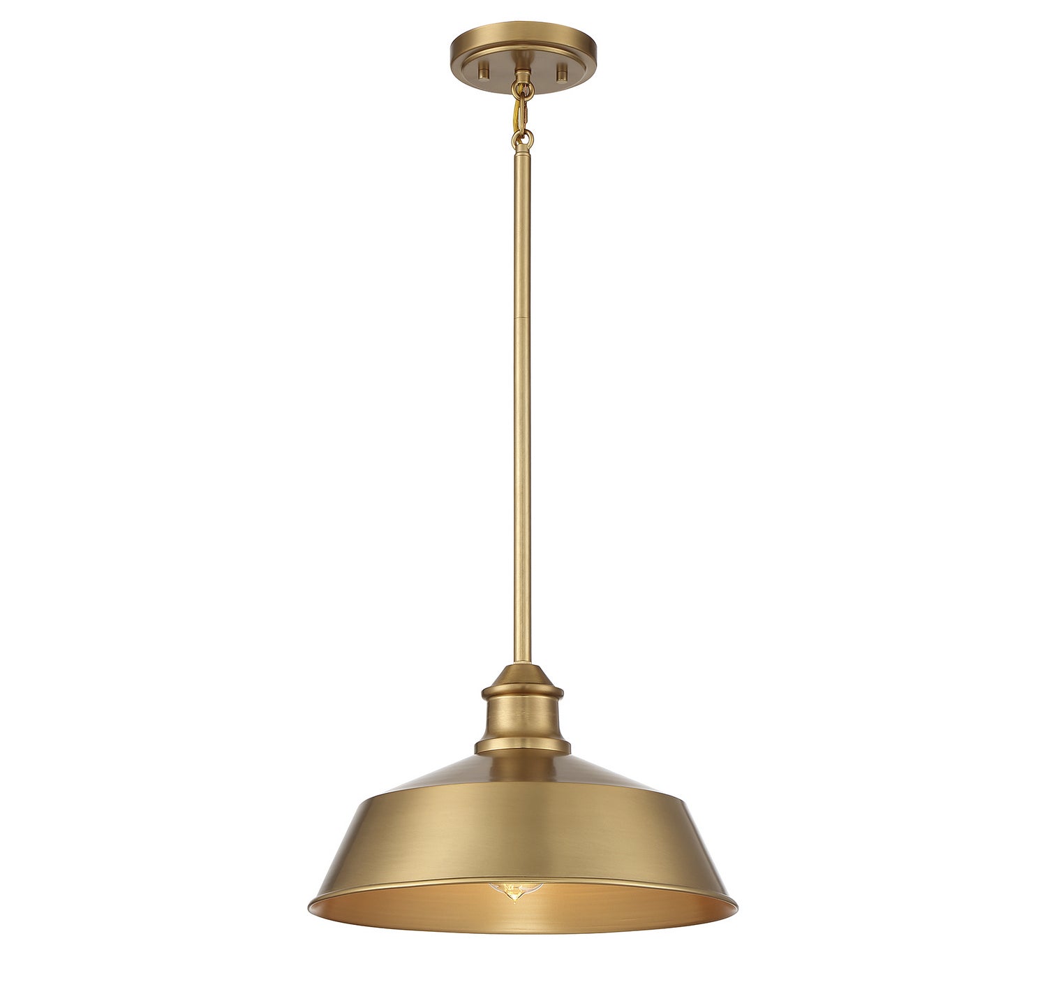 Meridian - One Light Pendant - Natural Brass- Union Lighting Luminaires Decor