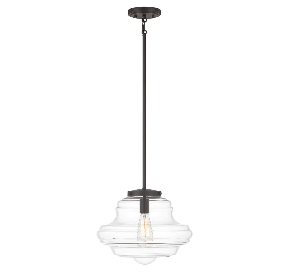 Meridian - One Light Pendant - Oil Rubbed Bronze- Union Lighting Luminaires Decor