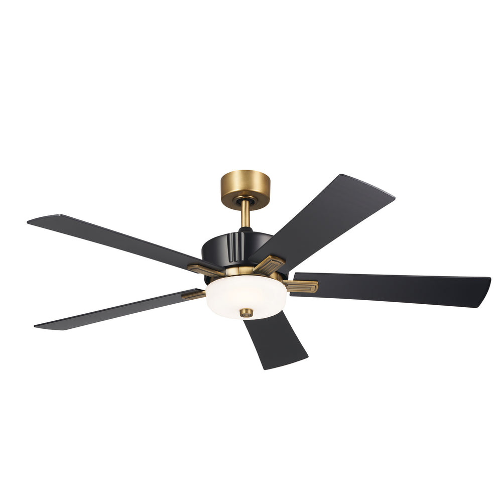 Kichler Canada - 56"Ceiling Fan - Icon - Satin Black- Union Lighting Luminaires Decor