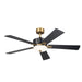 Kichler Canada - 56"Ceiling Fan - Icon - Satin Black- Union Lighting Luminaires Decor