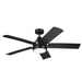 Kichler Canada - 52"Ceiling Fan - Tide - Satin Black- Union Lighting Luminaires Decor