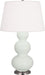 Robert Abbey - One Light Table Lamp - Triple Gourd - Matte Celadon Glazed Ceramic w/Antique Silver- Union Lighting Luminaires Decor