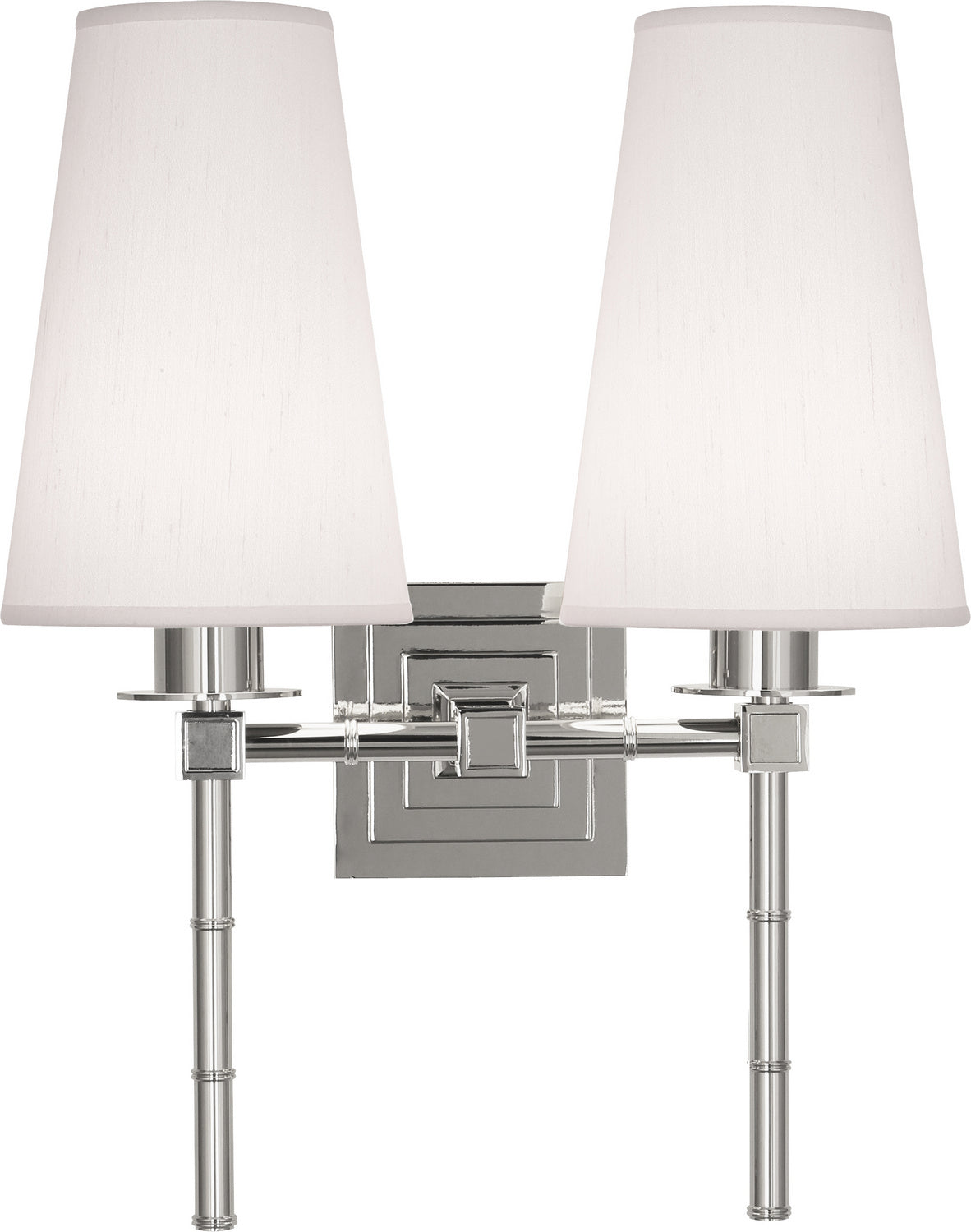 Robert Abbey - Two Light Wall Sconce - Jonathan Adler Meurice - Polished Nickel- Union Lighting Luminaires Decor