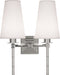 Robert Abbey - Two Light Wall Sconce - Jonathan Adler Meurice - Polished Nickel- Union Lighting Luminaires Decor