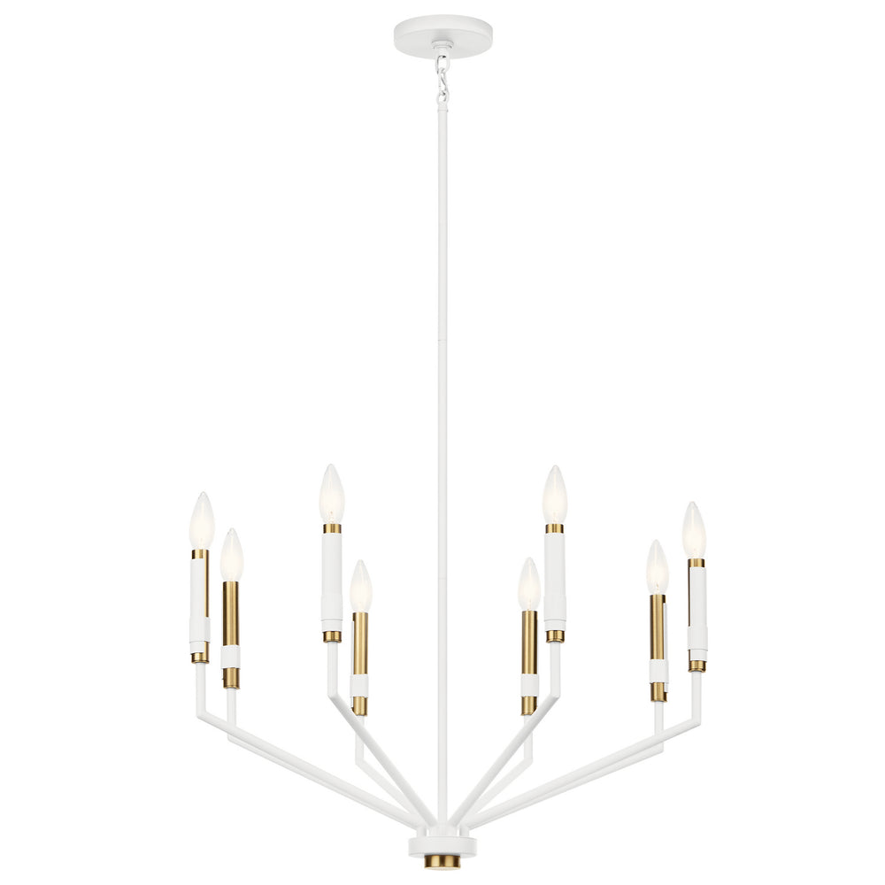 Kichler Canada - Eight Light Chandelier - Armand - White- Union Lighting Luminaires Decor